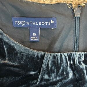 RSVP by Talbots Blue Velvet Dress